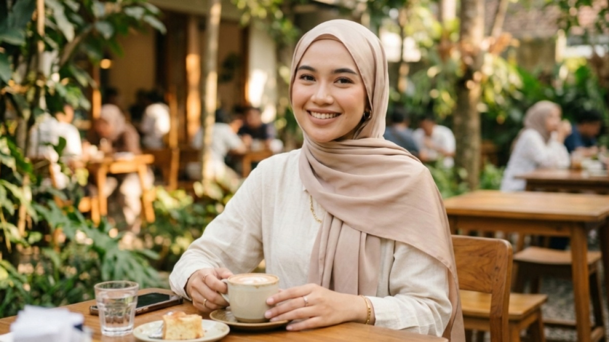 5 Rekomendasi Warna Lipstik yang Cocok dengan Warna Jilbab Earth Tone Buat Lebaran