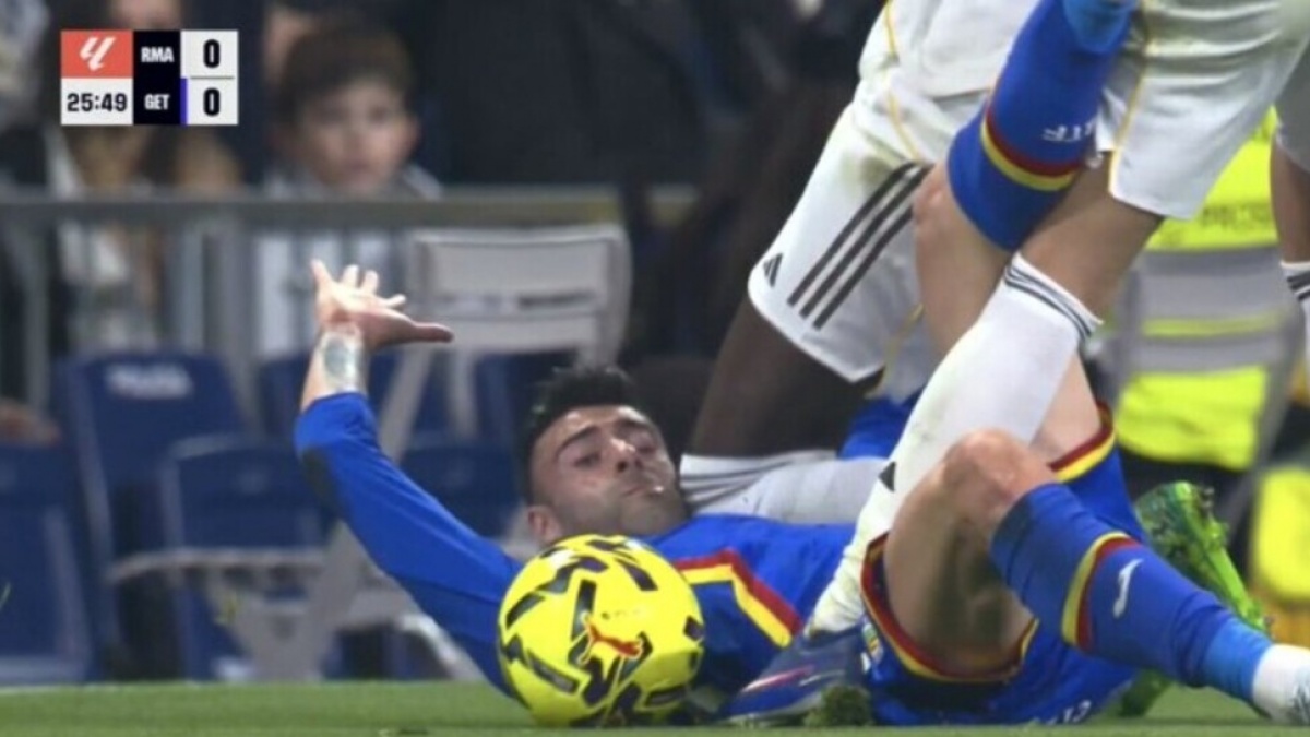Video Detik-detik Dengkul Antonio Rudiger Mendarat Telak di Kepala Pemain Getafe