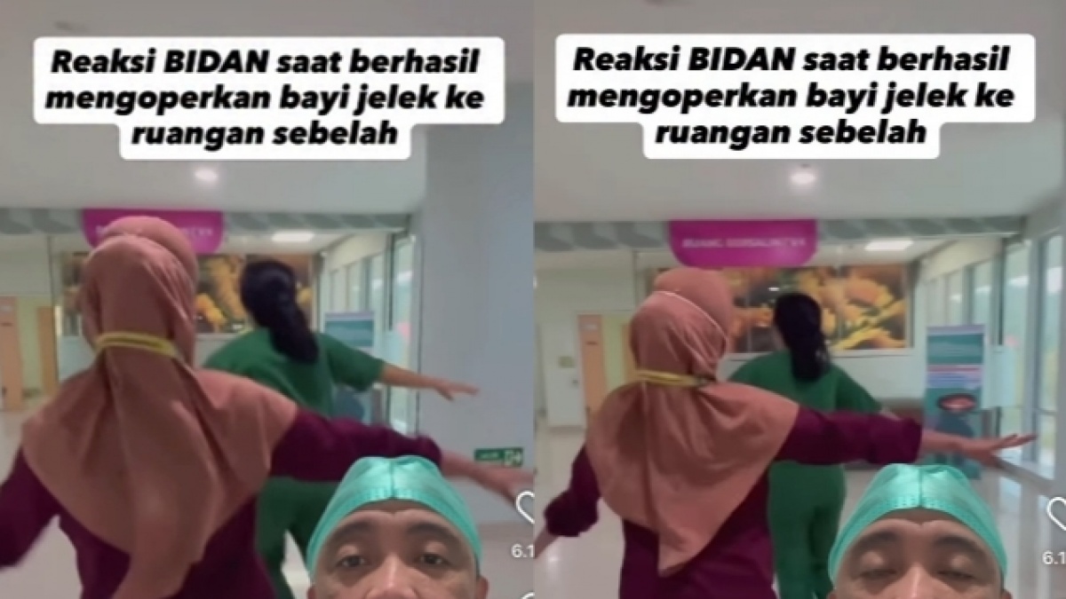 Viral Nakes Girang Pindahkan 'Bayi Jelek'