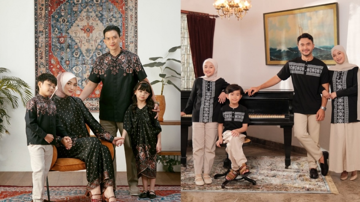 5 Rekomendasi Baju Lebaran Hitam yang Elegan, Cocok Dipakai Seragam Keluarga