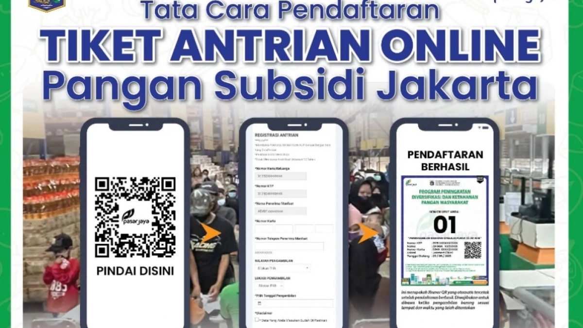 Link Pendaftaran Antrian KJP Sembako 2026 Pasar Jaya untuk Dapatkan Bantuan Pangan