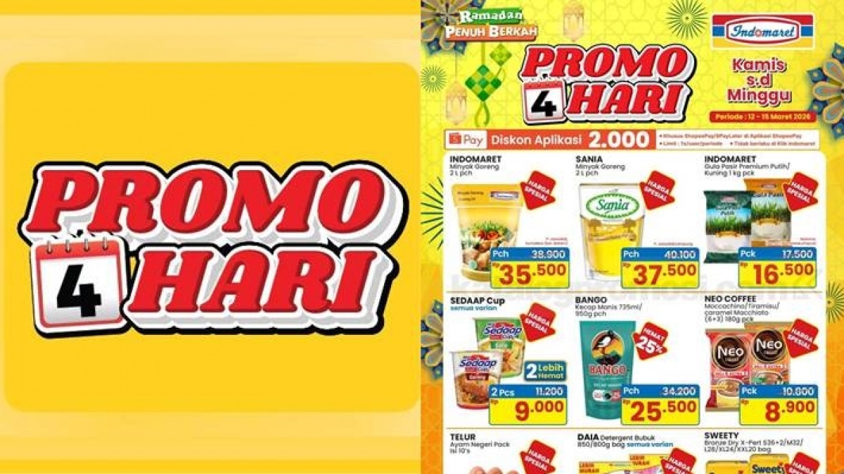 Promo JSM Indomaret Minggu Ini 12-15 Maret 2026, Sembako hingga Popok Bayi Harga Turun Drastis