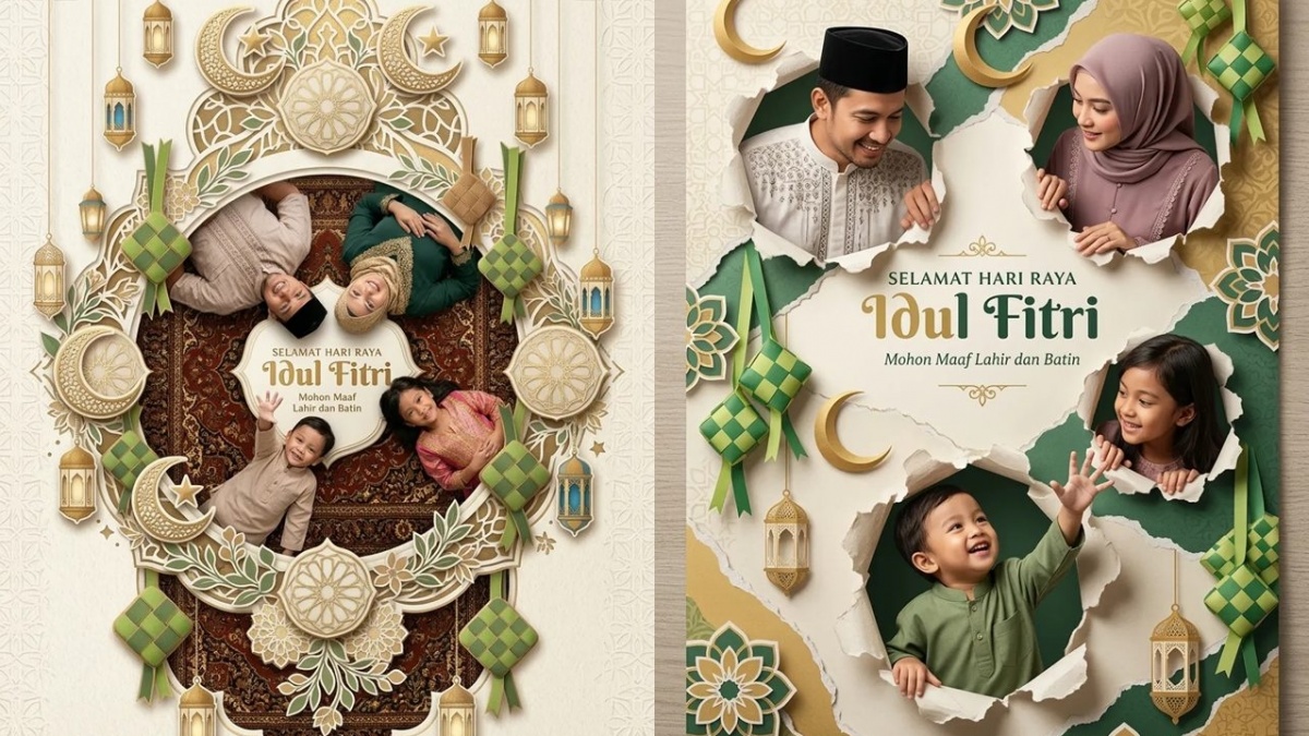 5 Prompt Viral Kartu Ucapan Idulfitri, Anti Mainstream dan Minimalis