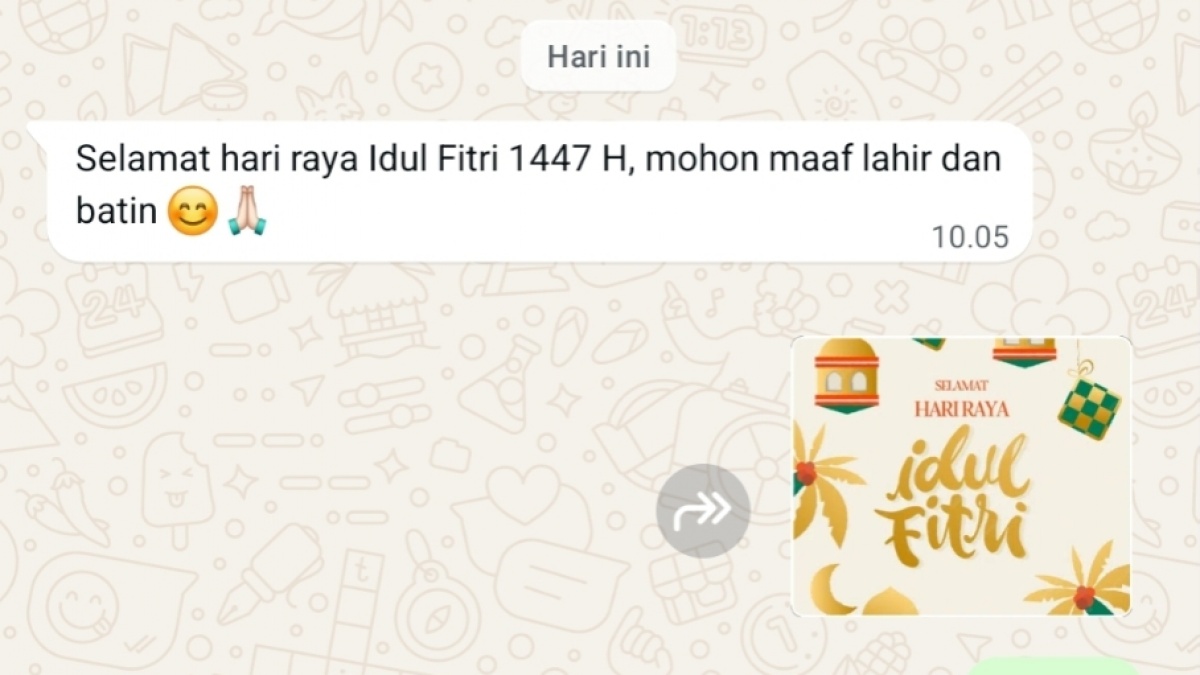Bolehkan Menjawab Ucapan Selamat Lebaran Hanya dengan Stiker WhatsApp?
