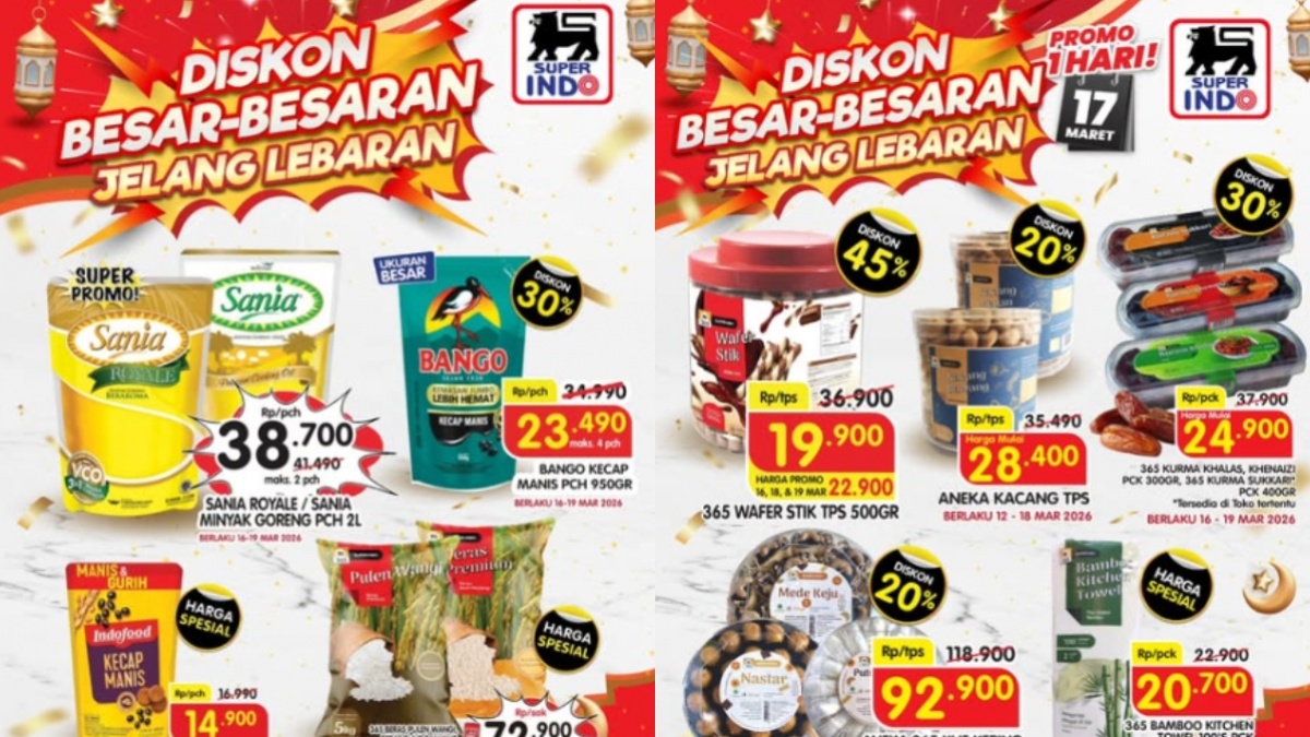 Promo Superindo 17 Maret 2026, Diskon sampai 50 Persen Buah, Minyak hingga Kue Lebaran