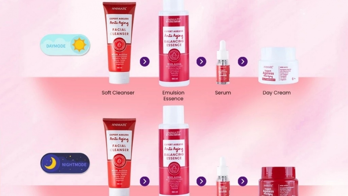 Urutan Skincare Animate Expert Ageless untuk Atasi Penuaan Dini Wanita 30 Tahun