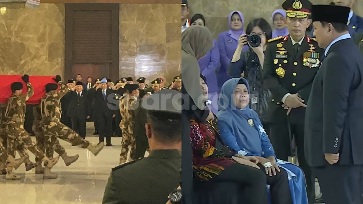 SBY Hadiri Upacara Pelepasan 3 Jenazah Prajurit TNI Gugur di Lebanon, Haru Saat Hampiri Keluarga