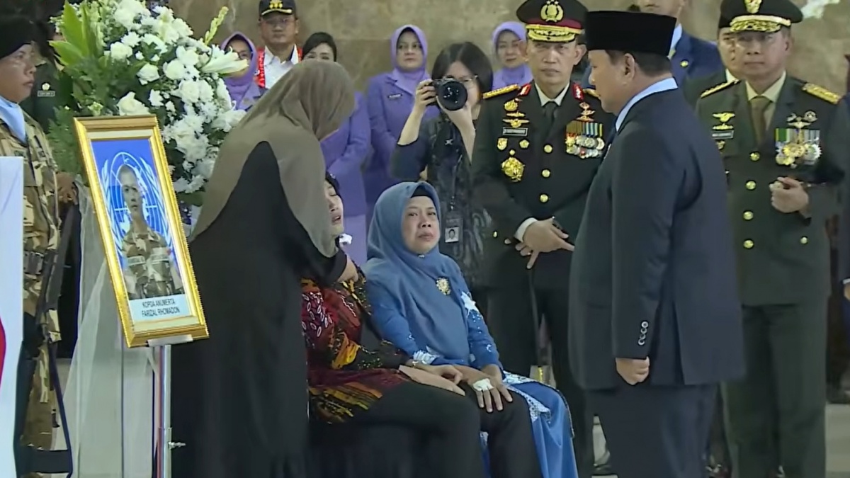 Prabowo Beri Ucapan Belasungkawa ke Keluarga dan Penghormatan ke 3 Prajurit TNI Gugur di Lebanon