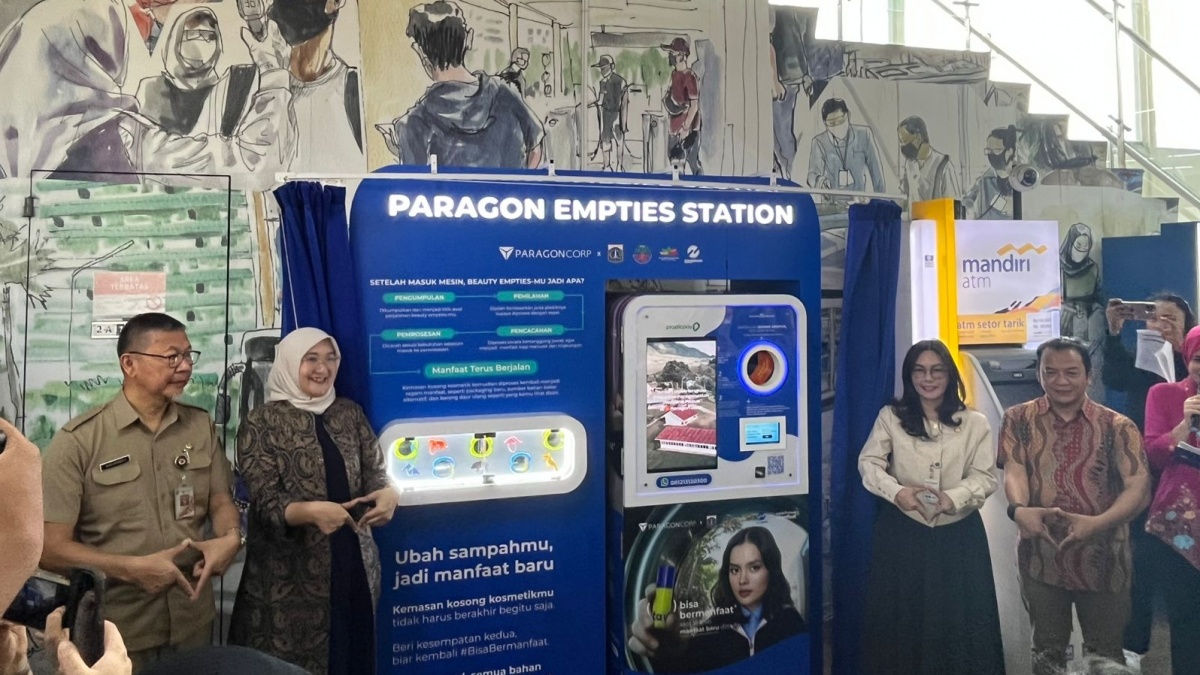 Paragon Resmikan Empties Station di Halte CSW, Dorong Pengelolaan Sampah Kosmetik Berkelanjutan