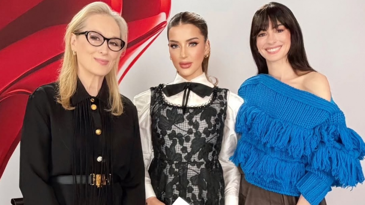 Dipuji Cantik Meryl Streep, Intip Gaya Tasya Farasya saat Interview Bareng Anne Hathaway