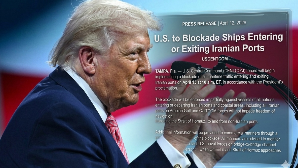 LENGKAP Pernyataan Resmi Komando Pusat Amerika Serikat Putus Akses ke Pelabuhan Iran