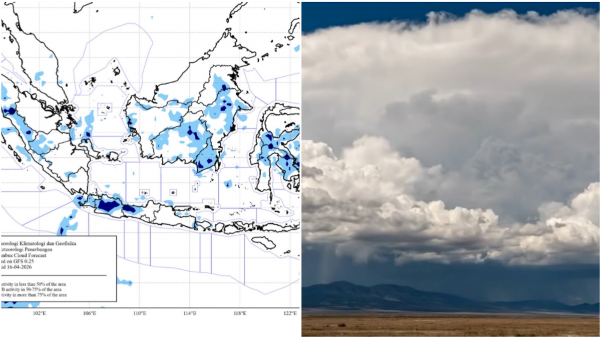 Apa Itu Awan Cumulonimbus? BMKG Ungkap Potensi Cuaca Ekstrem pada 15-21 April 2026