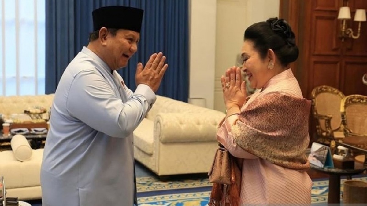 Dari Paris, Prabowo Kirim Ucapan Ulang Tahun ke Titiek Soeharto