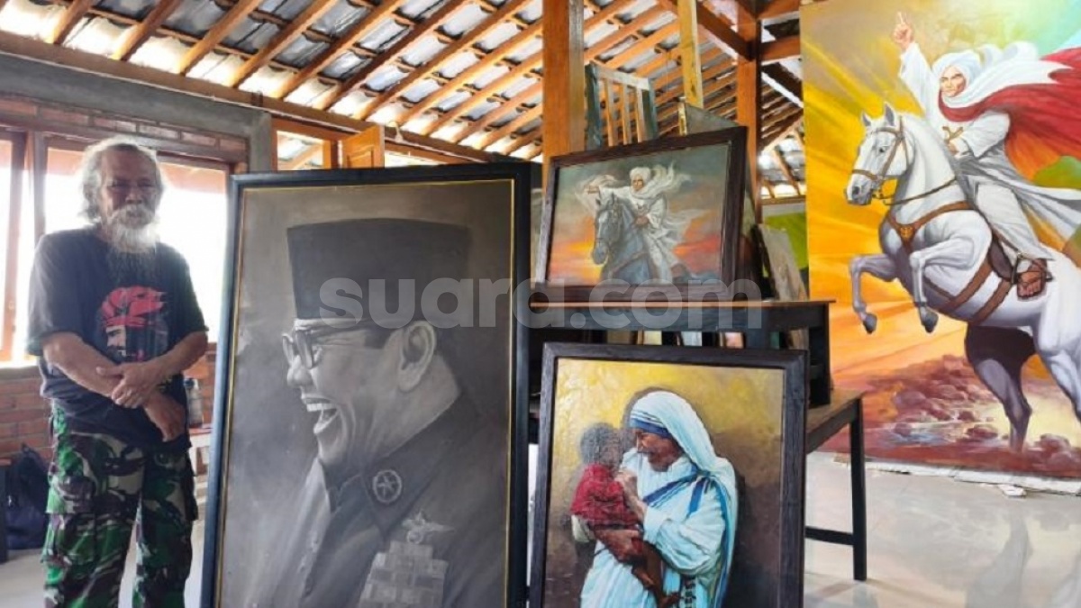 7 Lukisan Laku Terjual, Mbah Kibar Lunas dari Jerat Utang Rp 500 Juta