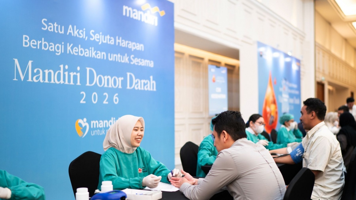 Berbagi Kebaikan Untuk Sesama, Bank Mandiri Gelar Donor Darah Massal Bagi 2.800 Pendonor