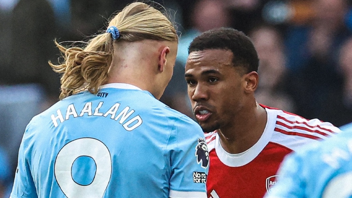 Usai Adu Kepala, Erling Haaland Lempar Komentar Pedas untuk Gabriel Magalhaes
