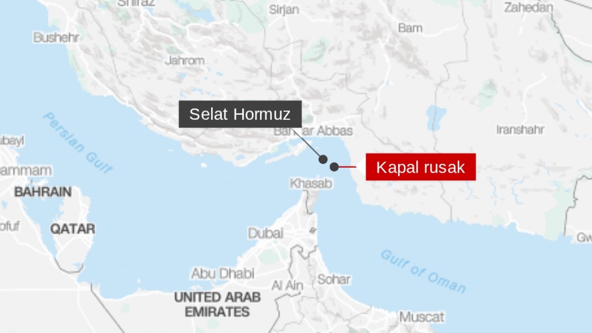 Iran Akan 'Palak' dan Sita Kapal Lewat Selat Hormuz yang Bandel