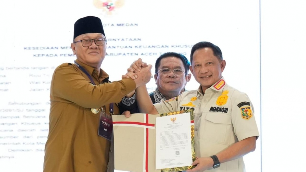 Solidaritas Sumut dan Sumbar Hibahkan Rp287 Miliar untuk Pemulihan Aceh