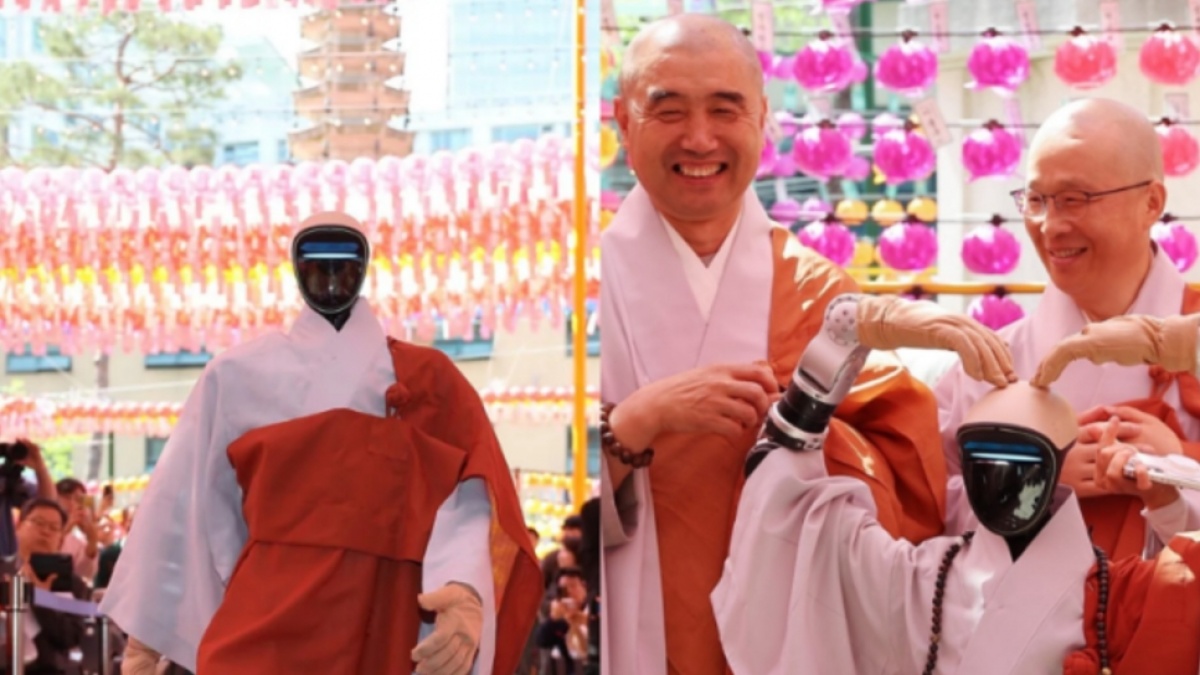 Era Baru Dimulai, Robot Rp234 Juta Disumpah Jadi Biksu Buddha