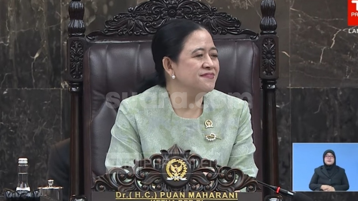 Puan Maharani Senyum-senyum Usai Prabowo Puji dan Terima Kasih ke PDIP di Paripurna