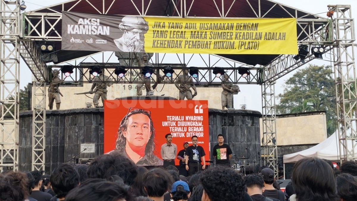Konser di Titik Nol Jogja, Ratusan Anak Muda Serukan Kebebasan Bersuara