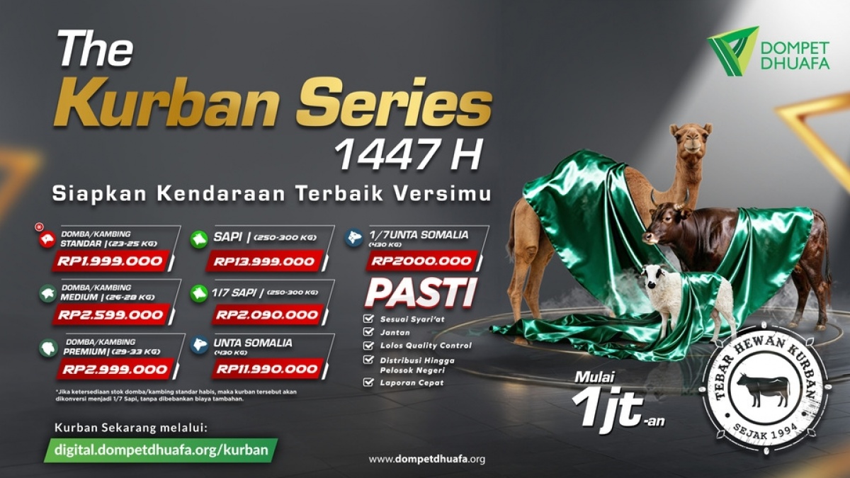 Dompet Dhuafa Pastikan Hewan Kurban Jantan Sehat dan Sesuai Syariat