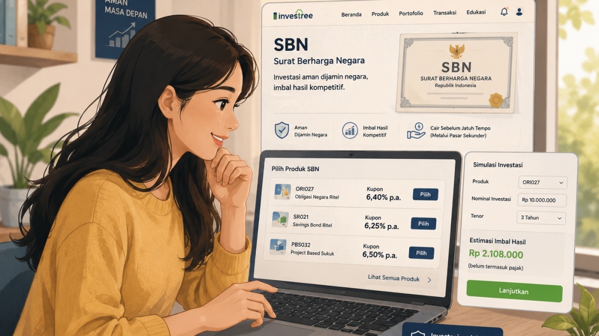 Cara Memilih SBN untuk Pemula, Investasi Aman dan Cuan Mulai 1 Juta Rupiah