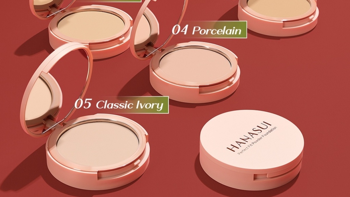 Bedak Padat Hanasui Agar Natural Pakai Shade Berapa? Ini 5 Pilihan yang Bisa Disesuaikan
