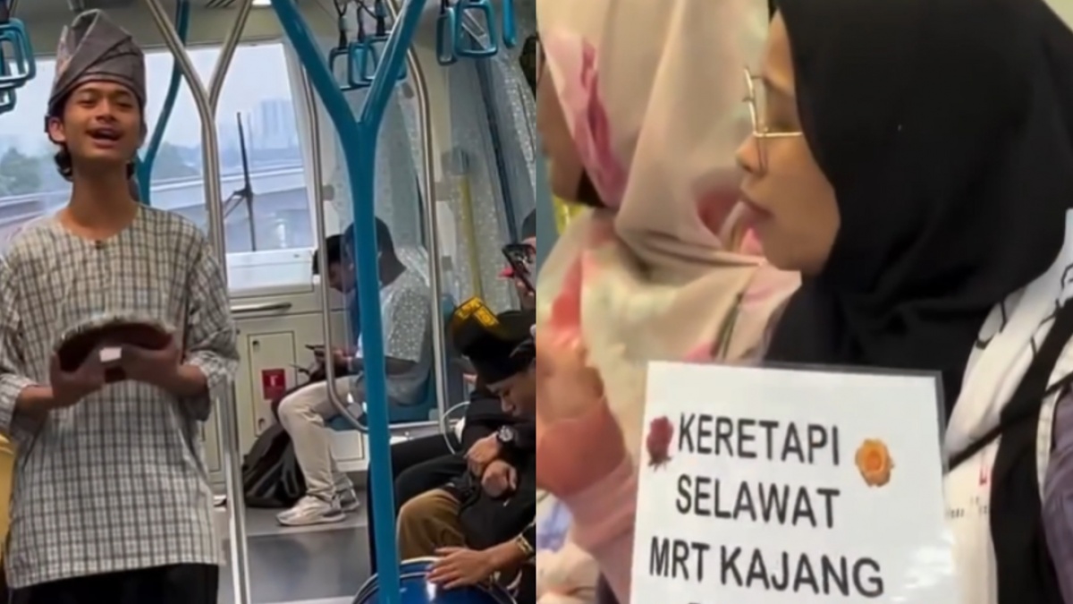 Bikin Heboh! Rombongan Orang Berselawat dan Main Rebana di dalam MRT Jadi Omongan