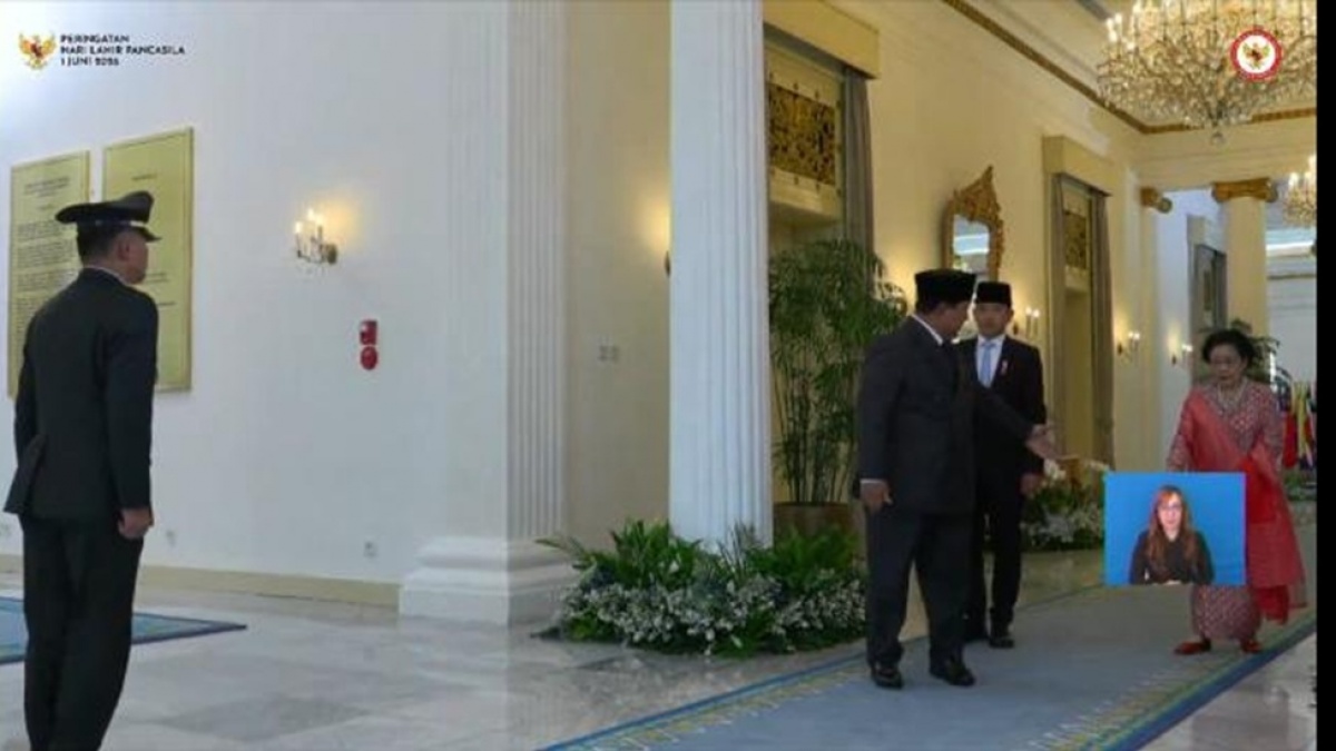Hadiri Upacara Hari Lahir Pancasila, Prabowo Ajak Megawati Jalan Berdampingan