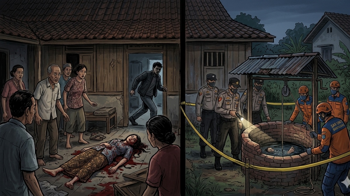 Sakit Hati Ditagih Utang, Cucu di Banyumas Bunuh Nenek dan Dibuang ke Sumur Demi Harta