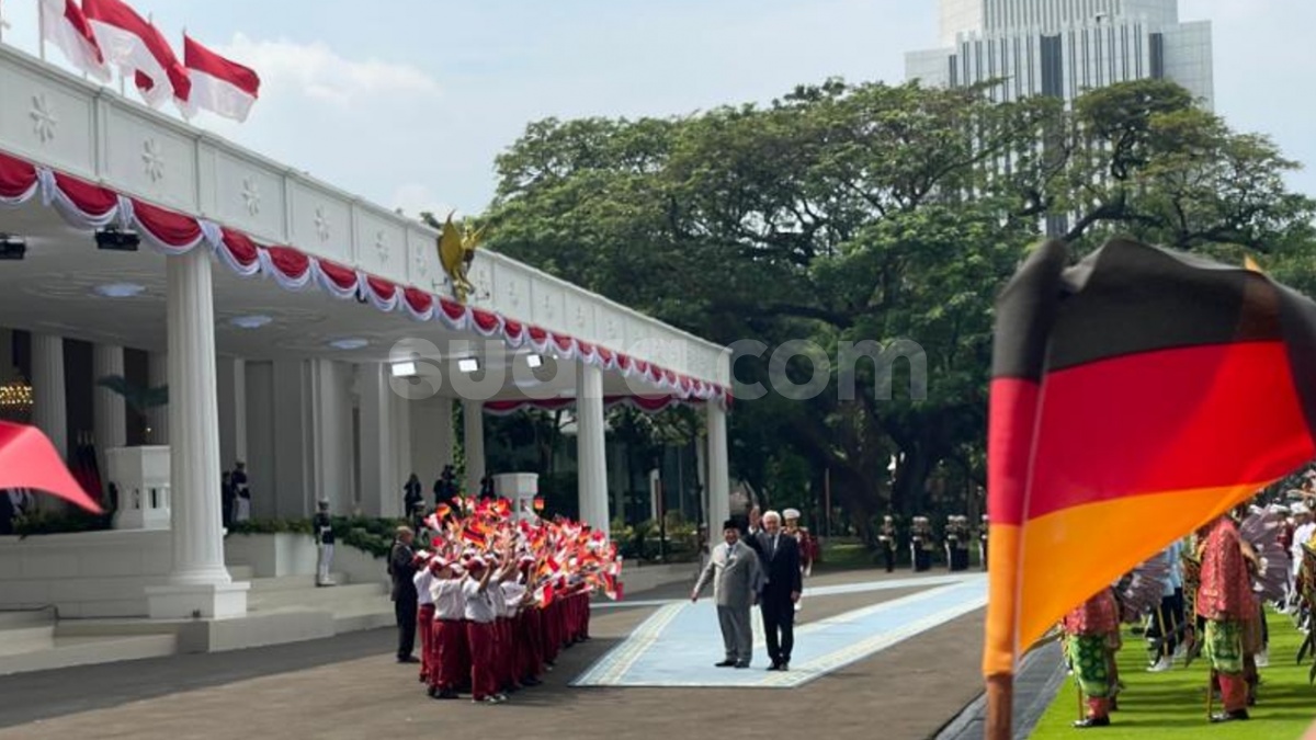 Tiba di Istana Merdeka, Dua Kali Mata Presiden Jerman Frank-Walter Terpukau Tarian Tradisional