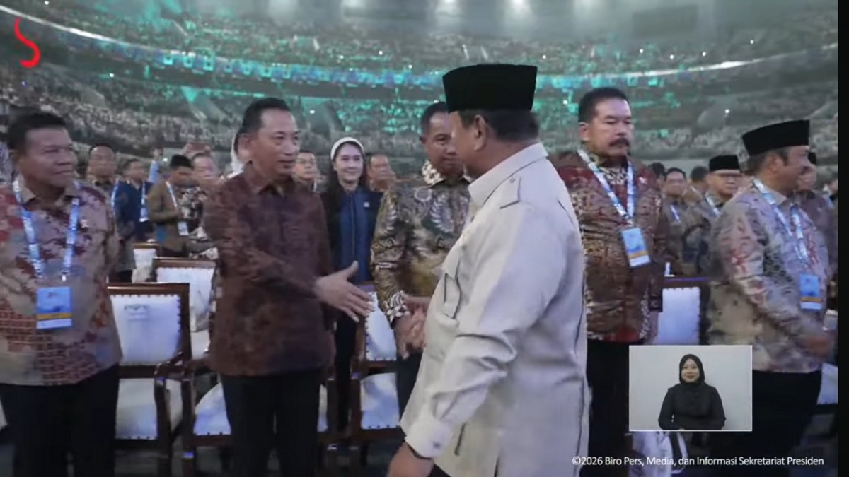 Akrab di GBK, Intip Gestur Hormat Jaksa Agung-Panglima TNI dan Kapolri Sambut Prabowo