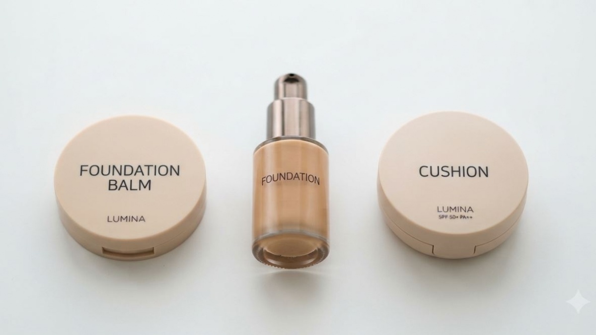 Foundation Balm, Foundation, dan Cushion Bedanya Apa? Cek Kelebihan Masing-Masing