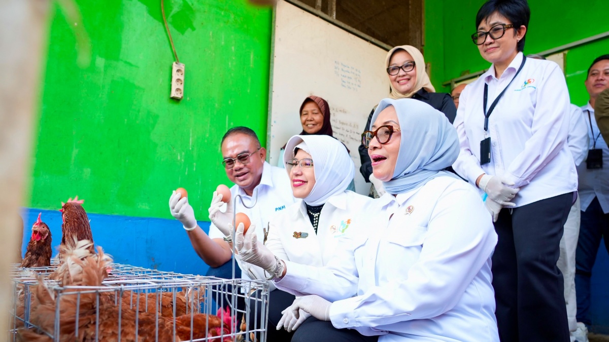 Menteri PPPA dan Kepala BPS Apresiasi Pemberdayaan PNM untuk Usaha Ekonomi Sirkular