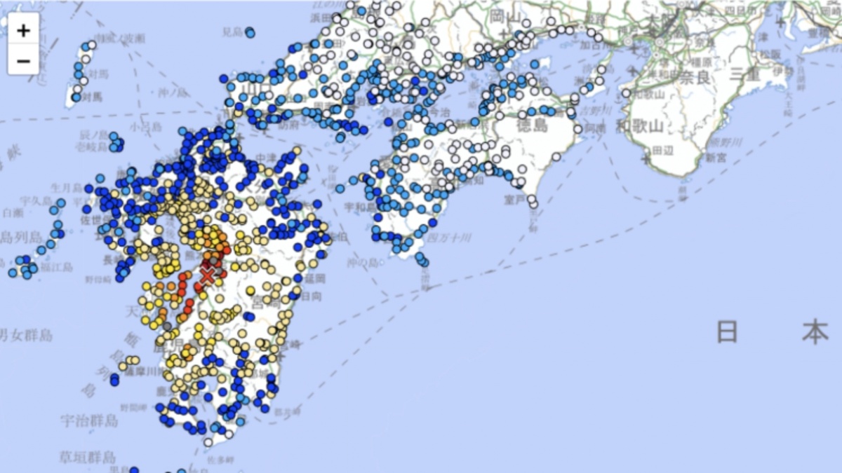 Gempa Kumamoto Magnitudo 7,1 Menewaskan 13 Orang, Merubuhkan Mall Aeon Jepang