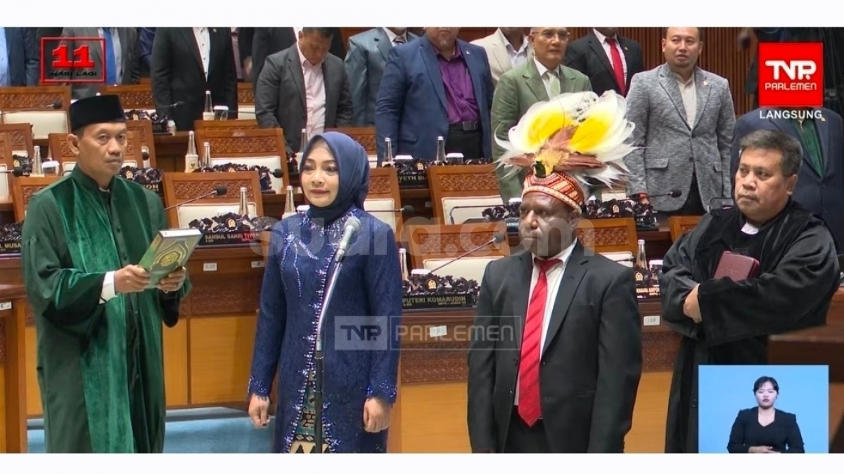 Nessy Kalviya dan Mesakh Mirin Resmi Duduki Kursi DPR Periode 2024-2029