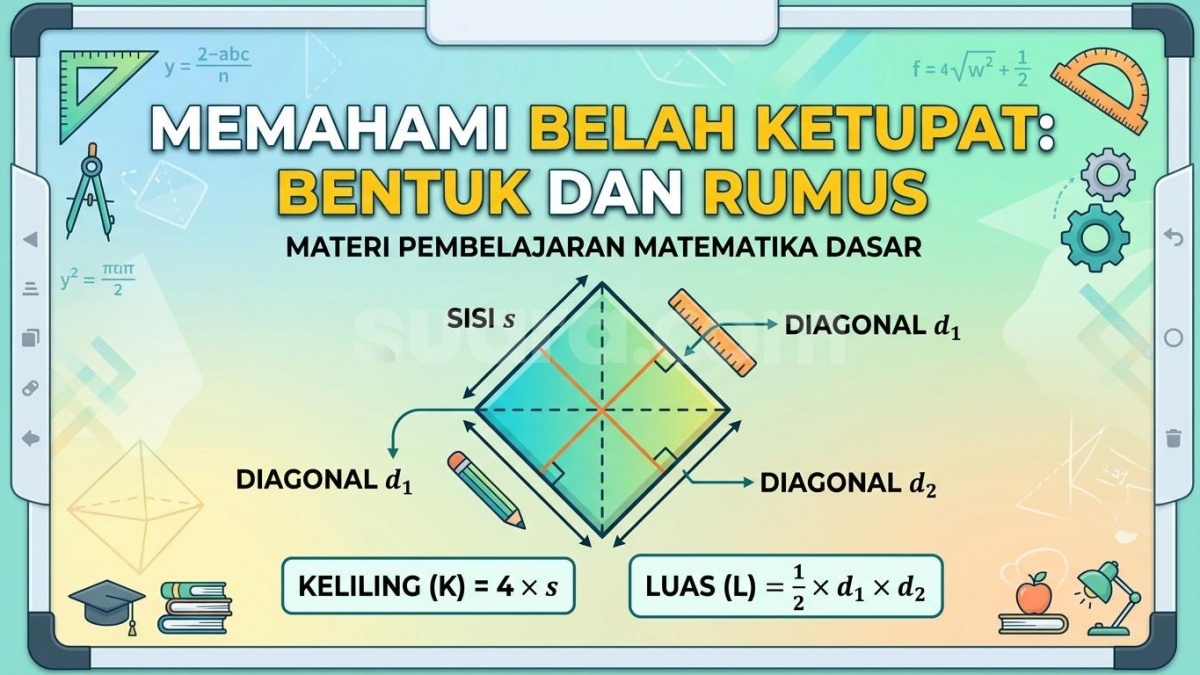 Menguasai Rumus Luas dan Keliling Belah Ketupat: Lengkap dengan Unsur dan Contoh Soal