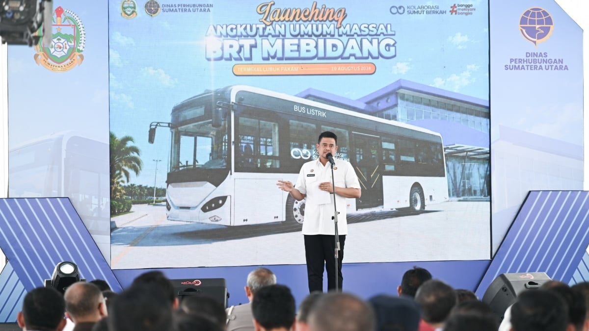 Bobby Nasution Resmikan BRT Mebidang, Dorong Integrasi Transportasi Publik Mebidang