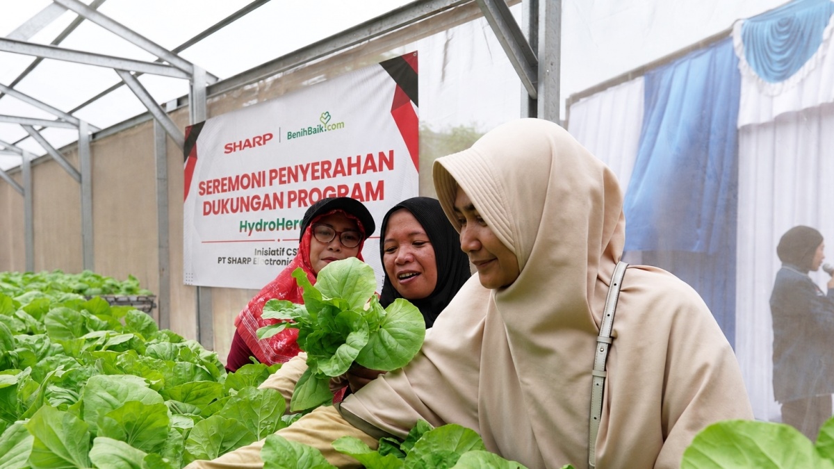 Teknologi Hidroponik Dibawa ke Bekasi, Ibu Muda Dibekali Skill Bisnis Digital