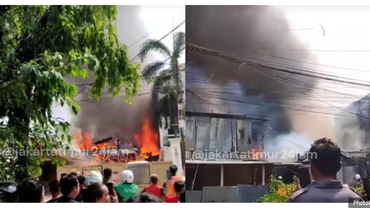 Kebakaran Hebat Lahap Rumah di Duren Sawit, 11 Mobil Damkar Dikerahkan
