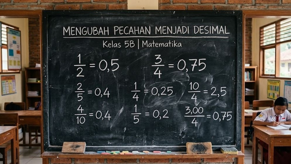 Cara Mengubah Pecahan Menjadi Desimal dan Sebaliknya, Dilengkapi Contoh Soal