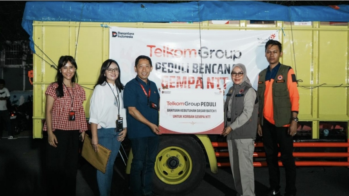 TelkomGroup Salurkan Bantuan Kemanusiaan Hingga Rp1,3 Miliar untuk Masyarakat Terdampak Gempa NTT