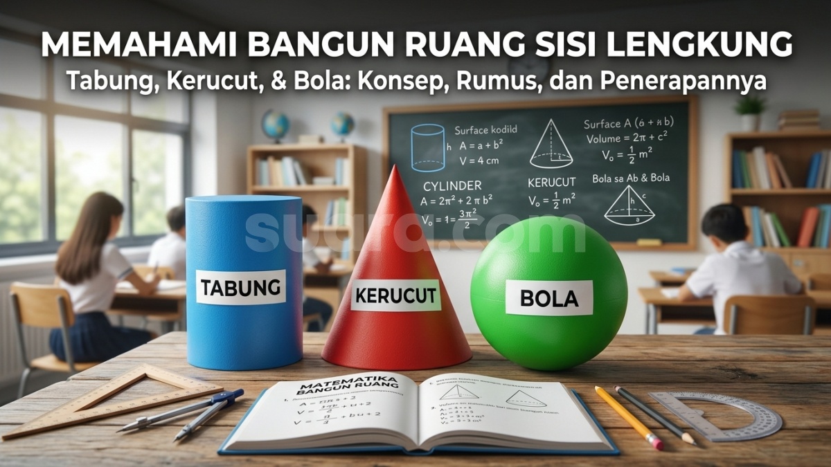 Mengenal Macam-Macam Bangun Ruang Sisi Lengkung: Konsep Penting dan Cara Menghitungnya