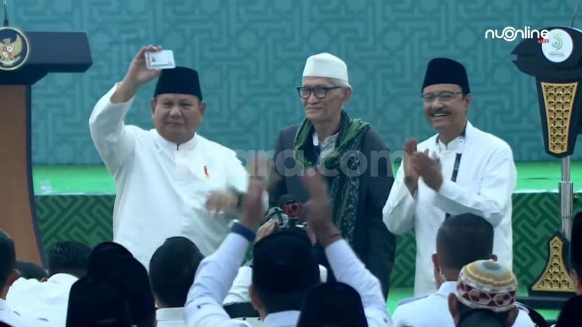 Prabowo Dapat Kartu Anggota NU, Berlaku Seumur Hidup