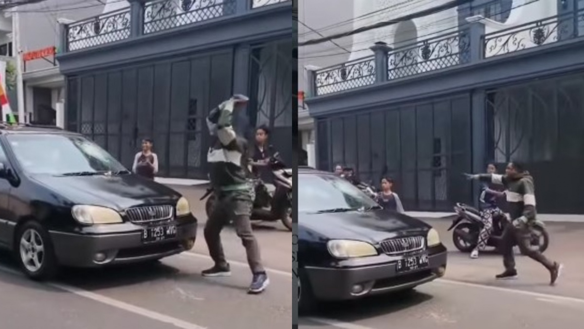 Provokasi Warga! Pria Teriak 'Maling' dan Rusak Mobil di Jagakarsa Diburu Polisi
