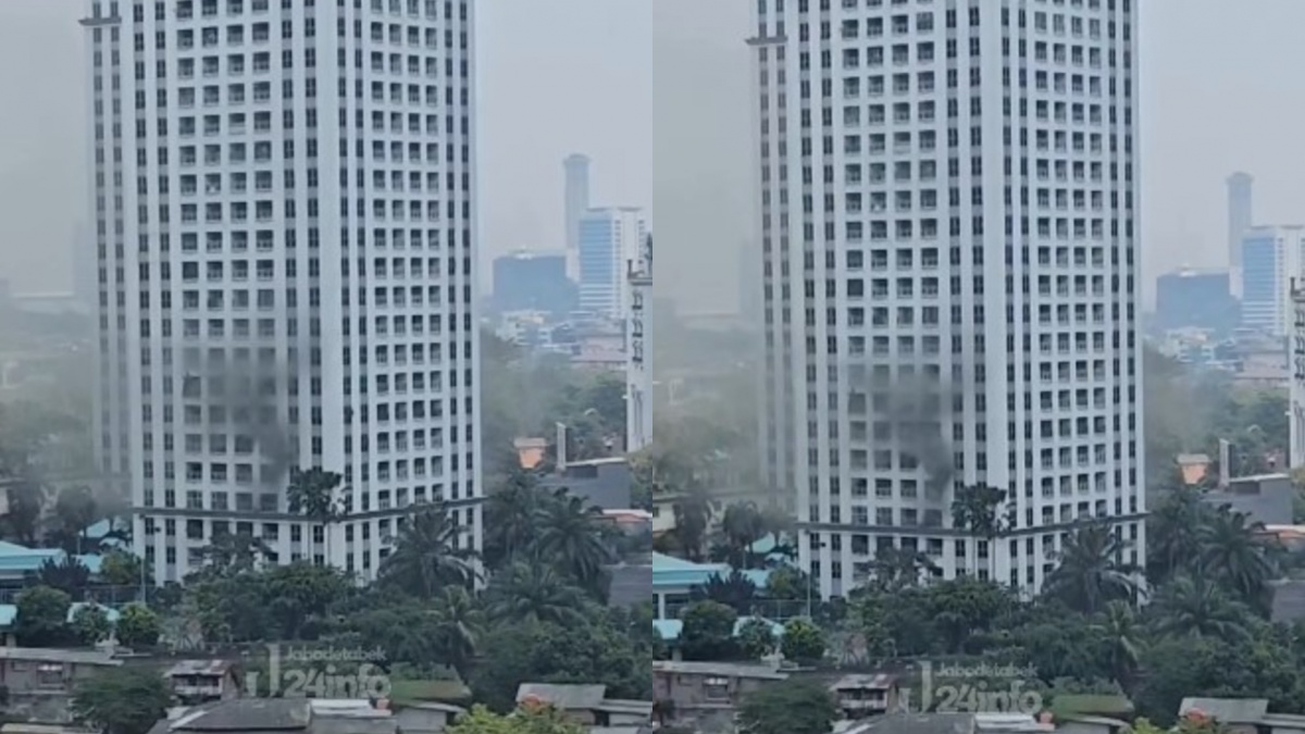 Api Masih Merah! 105 Personel Cari Korban Kebakaran Apartemen Pavilion Tanah Abang yang Terjebak