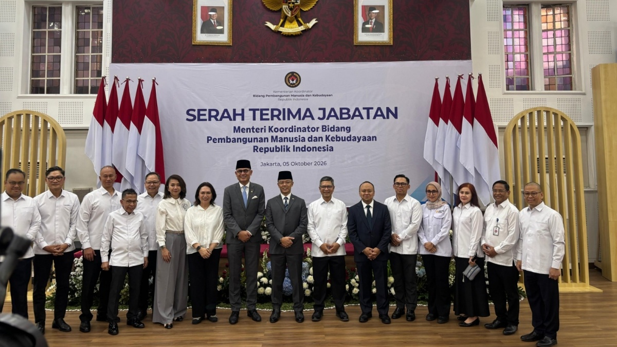 Sertijab di Kemenko PMK, Sugiono Diantar Menteri Luar Negeri dan Jajaran Kemenlu