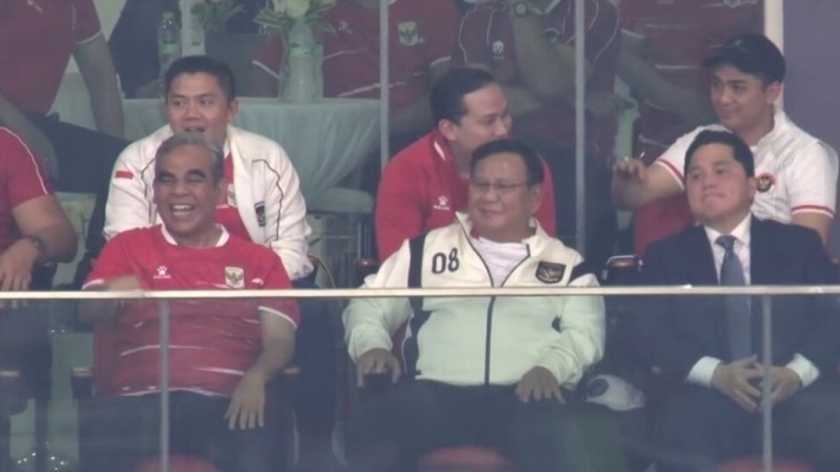 Timnas Indonesia Masih 0-0, Presiden Prabowo Senyum Tipis, Muka Erick Thohir Tegang