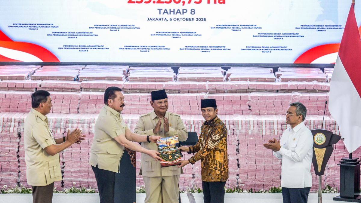 Tertibkan Kawasan Hutan, Satgas PKH Setor Rp57,1 Triliun ke Kas Negara